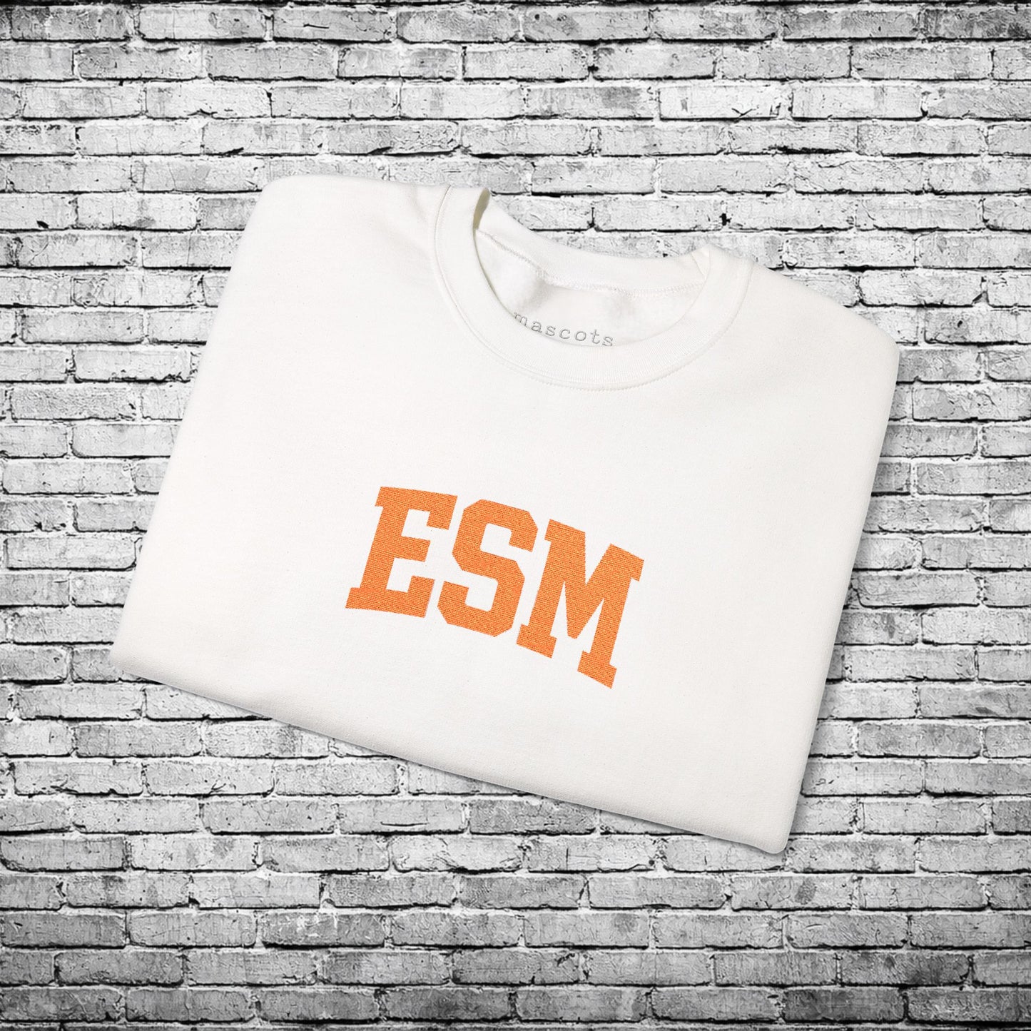 ESM Orange Embroidered Sweatshirt