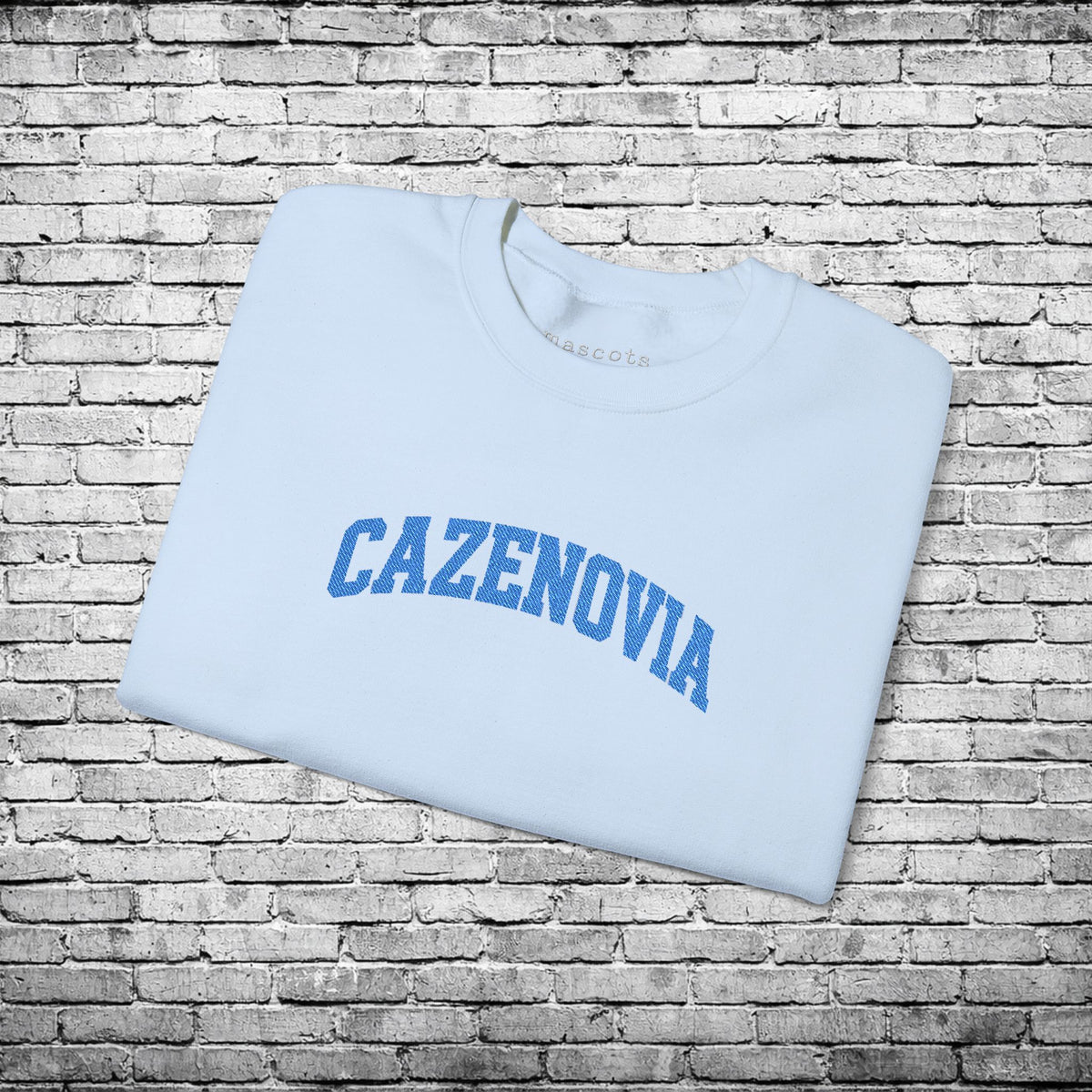 Cazenovia Blue Embroidered Sweatshirt