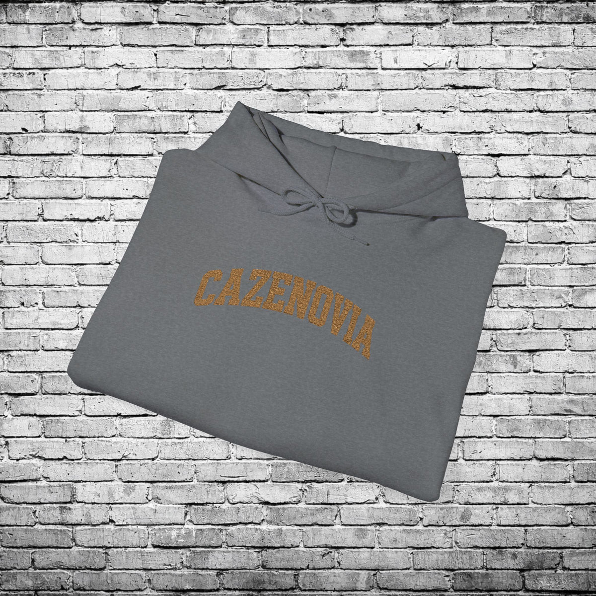 Cazenovia Gold Embroidered Hoodie
