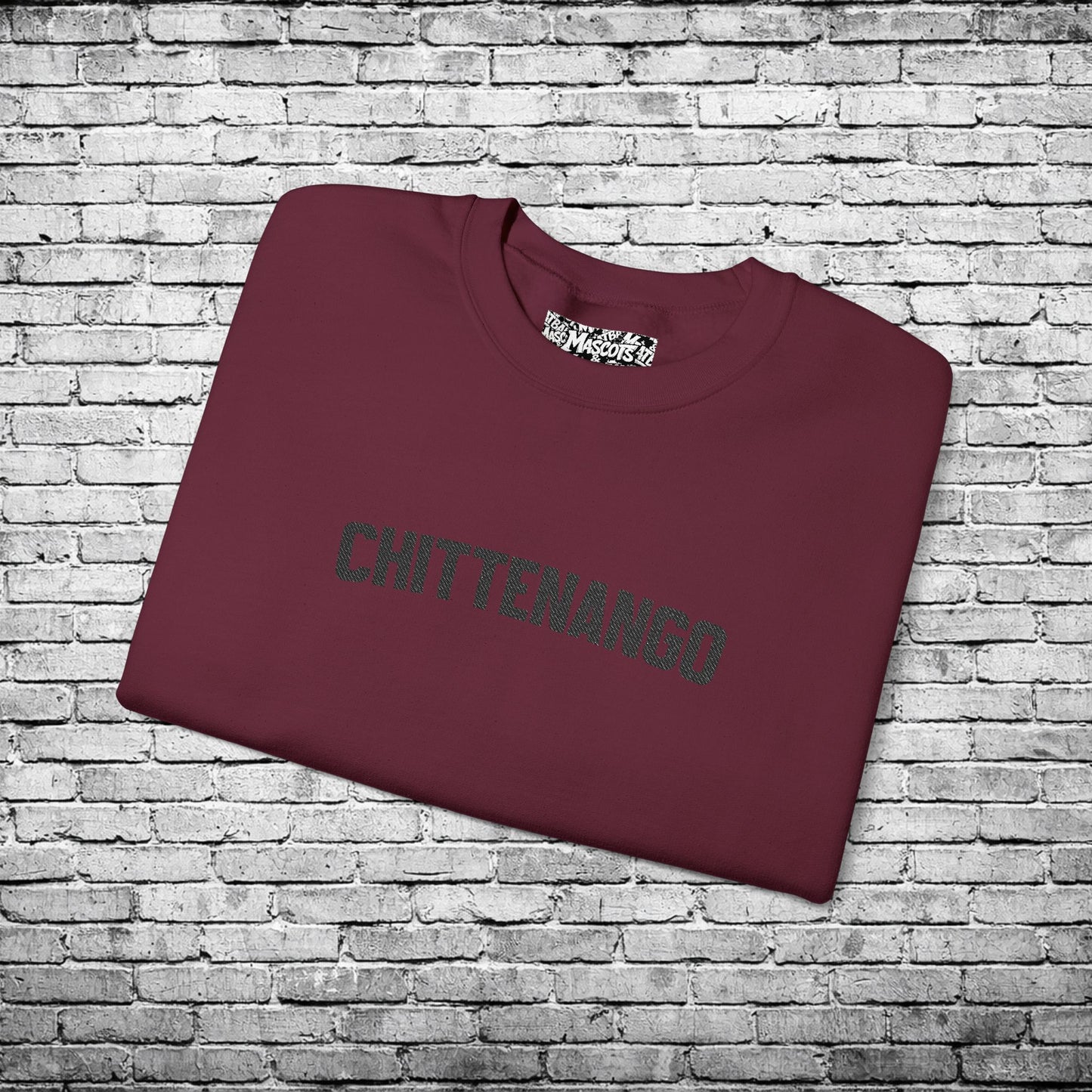 Chittenango Black Embroidered Sweatshirt